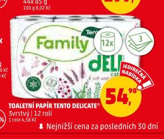 Toaletní papír Tento Delicate