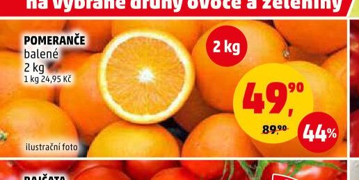 POMERANČE balené 2 kg