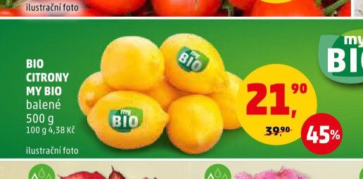 BIO CITRONY MY BIO balené 500 g