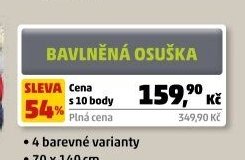 BAVLNĚNÁ OSUŠKA
