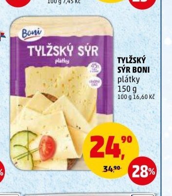 TYLŽSKÝ SÝR BONI plátky 150 g