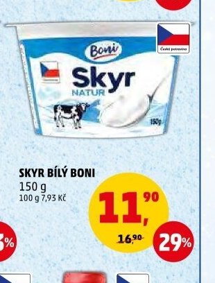 SKYR BÍLÝ BONI 150 g