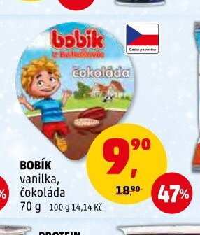 BOBÍK vanilka, čokoláda