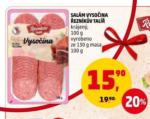 Salám Vysočina Řezníkův talíř