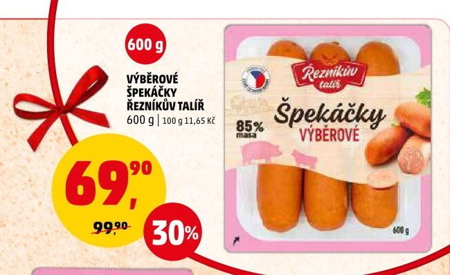 VÝBĚROVÉ ŠPEKÁČKY ŘEZNÍKŮV TALÍŘ