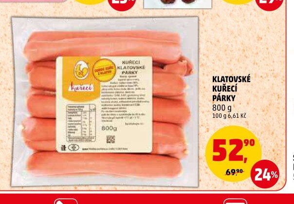 KLATOVSKÉ KUŘECÍ PÁRKY