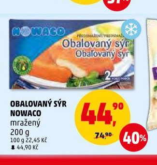 OBALOVANÝ SÝR NOWACO 200 g