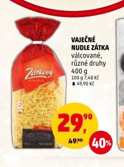 Vaječné nudle Zátka