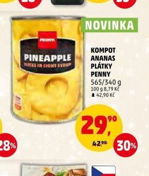 Kompot ananas plátky Penny