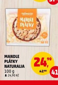 MANDLE PLÁTKY NATURALIA