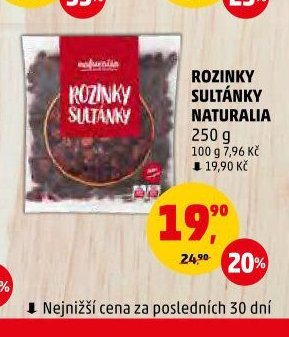 ROZINKY SULTÁNKY NATURALIA