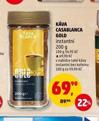 Káva Casablanca Gold instantní