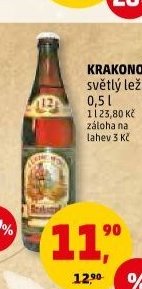Krakonoš světlý ležák 0,5 l