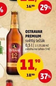 Ostravar Premium světlý ležák 0,5 l