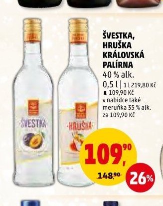 KRÁLOVSKÁ PALÍRNA Švestka/Hruška