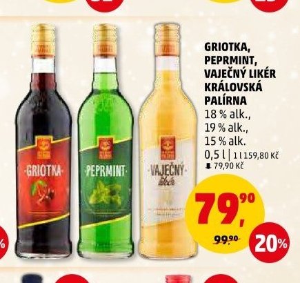 KRÁLOVSKÁ PALÍRNA Griotka/Peprmint/Vaječný