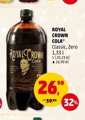 ROYAL CROWN COLA* Classic, Zero 1,33 l