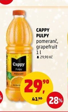 CAPPY PULPY pomeranč, grapefruit 1 l
