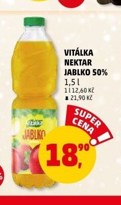 VITÁLKA NEKTAR JABLKO 50% 1,5 l