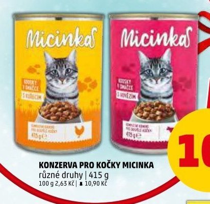 KONZERVA PRO KOČKY MICINKA
