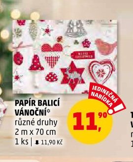 Papír balicí vánoční
