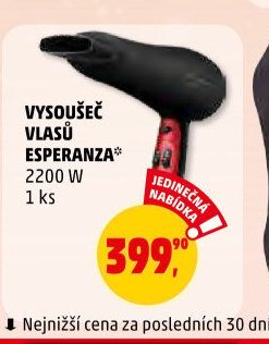 Vysoušeč vlasů Esperanza