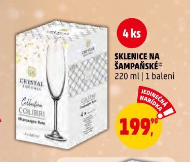 SKLENICE NA ŠAMPAŇSKÉ
