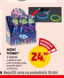 SVÍTÍCÍ TYČINKY