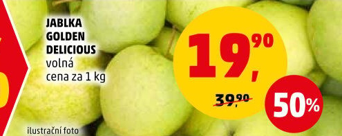 Jablka Golden Delicious