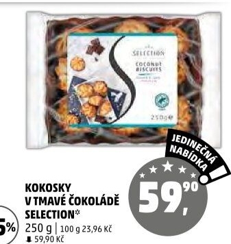 Kokosky v čokoládě Selection