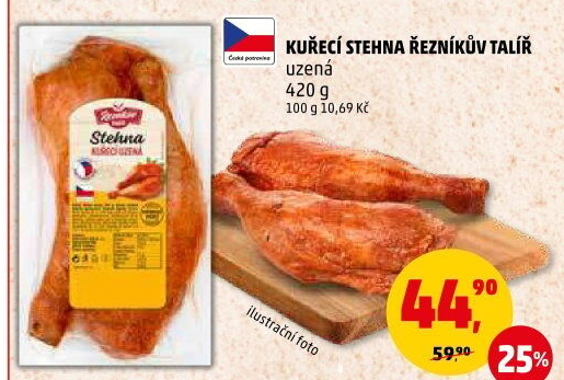 Kuřecí stehna uzená Řezníkův talíř