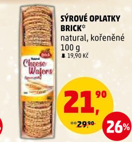 Oplatky sýrové Brick