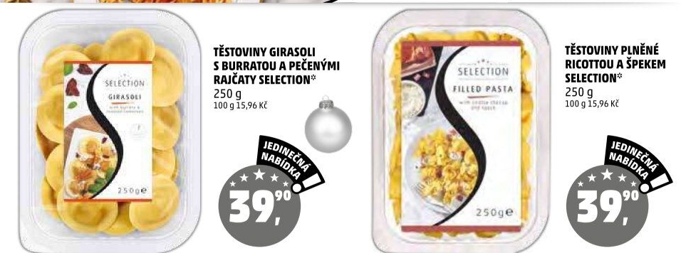 Plněné těstoviny Selection