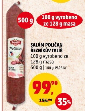 Salám Poličan Řezníkův talíř