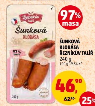 Šunková klobása Řezníkův talíř