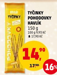 Tyčinky Pohodovky Havlík