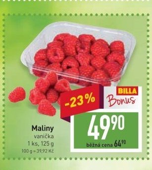 Maliny vanička