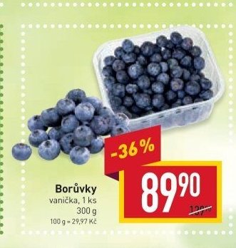 Borůvky vanička