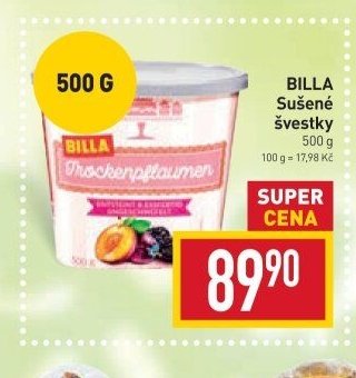 BILLA Sušené švestky