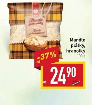 Mandle plátky, hranolky