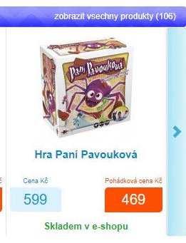 Hra Paní Pavouková