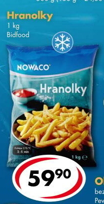 Hranolky mražené Nowaco