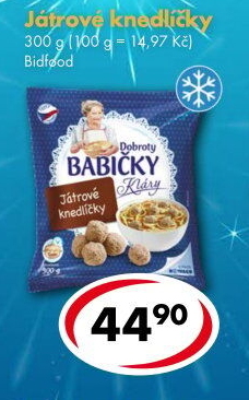Knedlíčky játrové mražené Dobroty Babičky Kláry