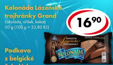 Oplatky trojhránky Kolonáda Opavia