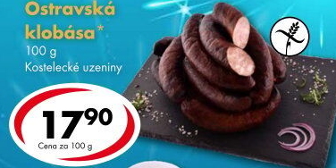 Ostravská klobása Kostelecké uzeniny