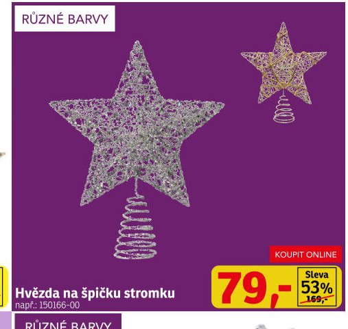 Hvězda na špičku stromku