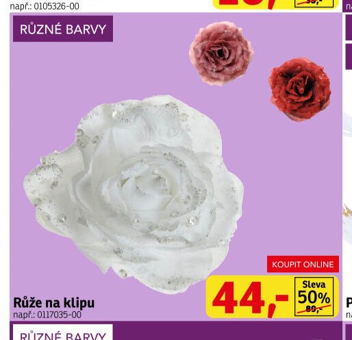 Růže na klipu