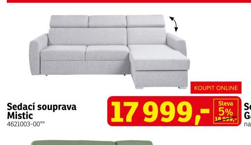 Sedací souprava Mistic - ASKO akcniletaky.com