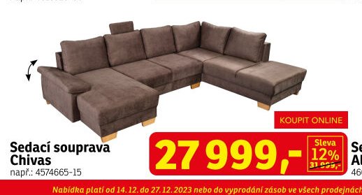 Sedací souprava Chivas - ASKO akcniletaky.com