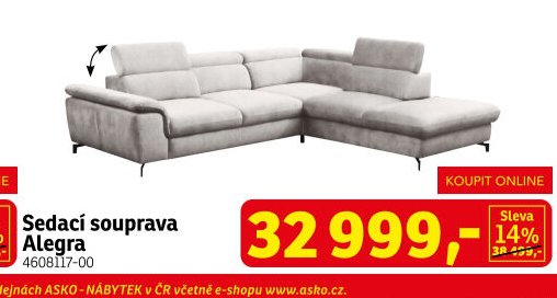 Sedací souprava Alegra - ASKO akcniletaky.com
